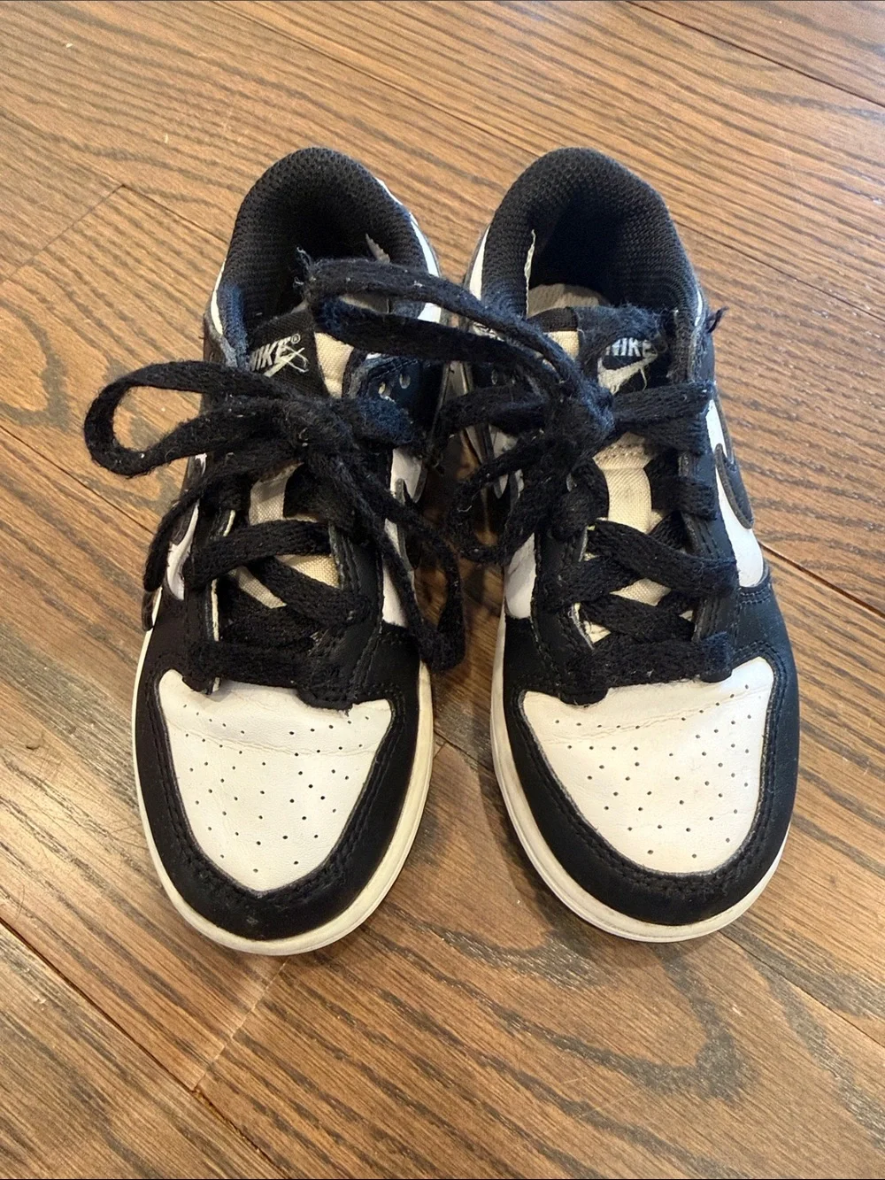 Nike Dunks Pandas Kids Black and White Low-Top Sneakers
